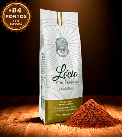 Café Especial +84 Pts Lócio 500g Sul de Minas