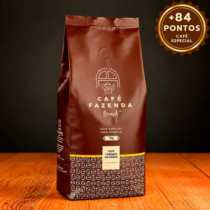 Café Especial 84 Pts Fazenda Brasil 1kg Em Grãos Sul De MG