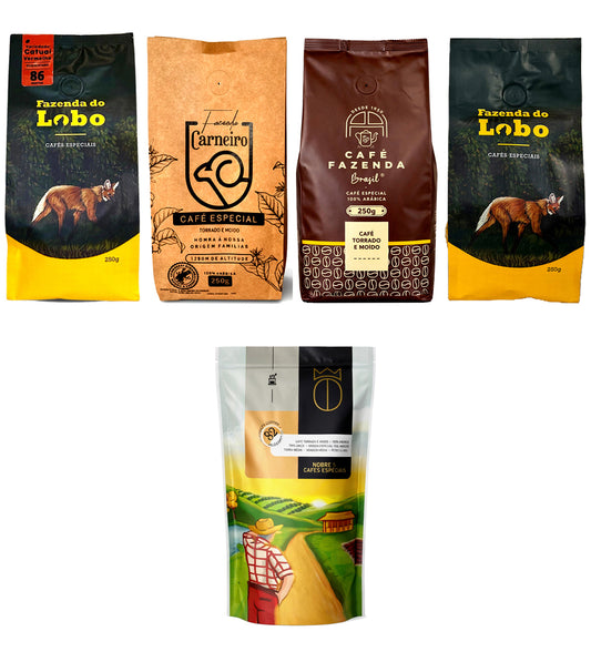 Kit Promoção Café Especial 250g 5x 250g