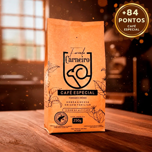 Café Especial Fazenda Carneiro 250g Sul de Minas 84 pontos Farm Coffee