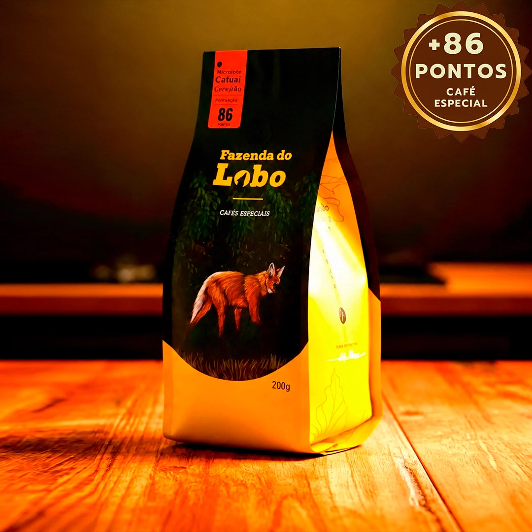 Café Especial Fazenda Do Lobo 250g Sul De Minas Gerais 86 pontos Farm Coffee