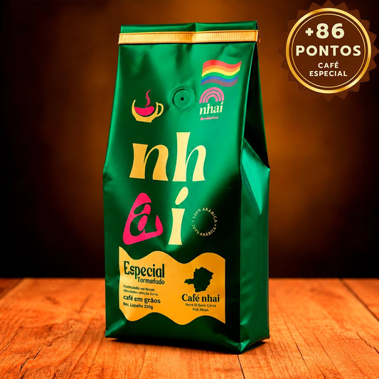 Café Especial Nhaí 250g Em Grãos Sul 86 pontos Farm Coffee