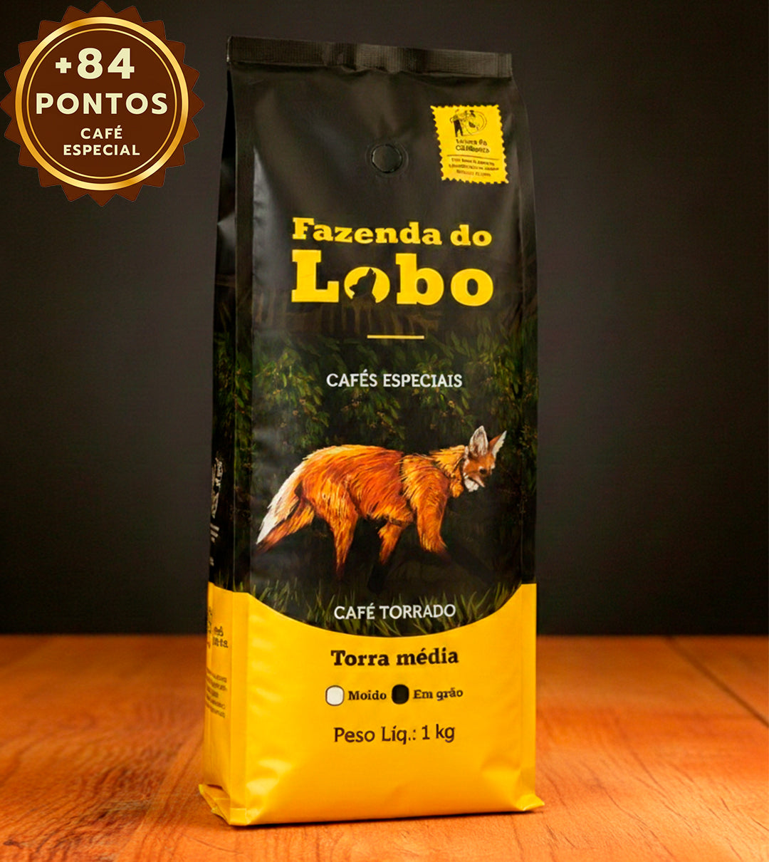 Kit 2kg Café Especial + 84 Pts Fazenda Do Lobo 2x 1kg
