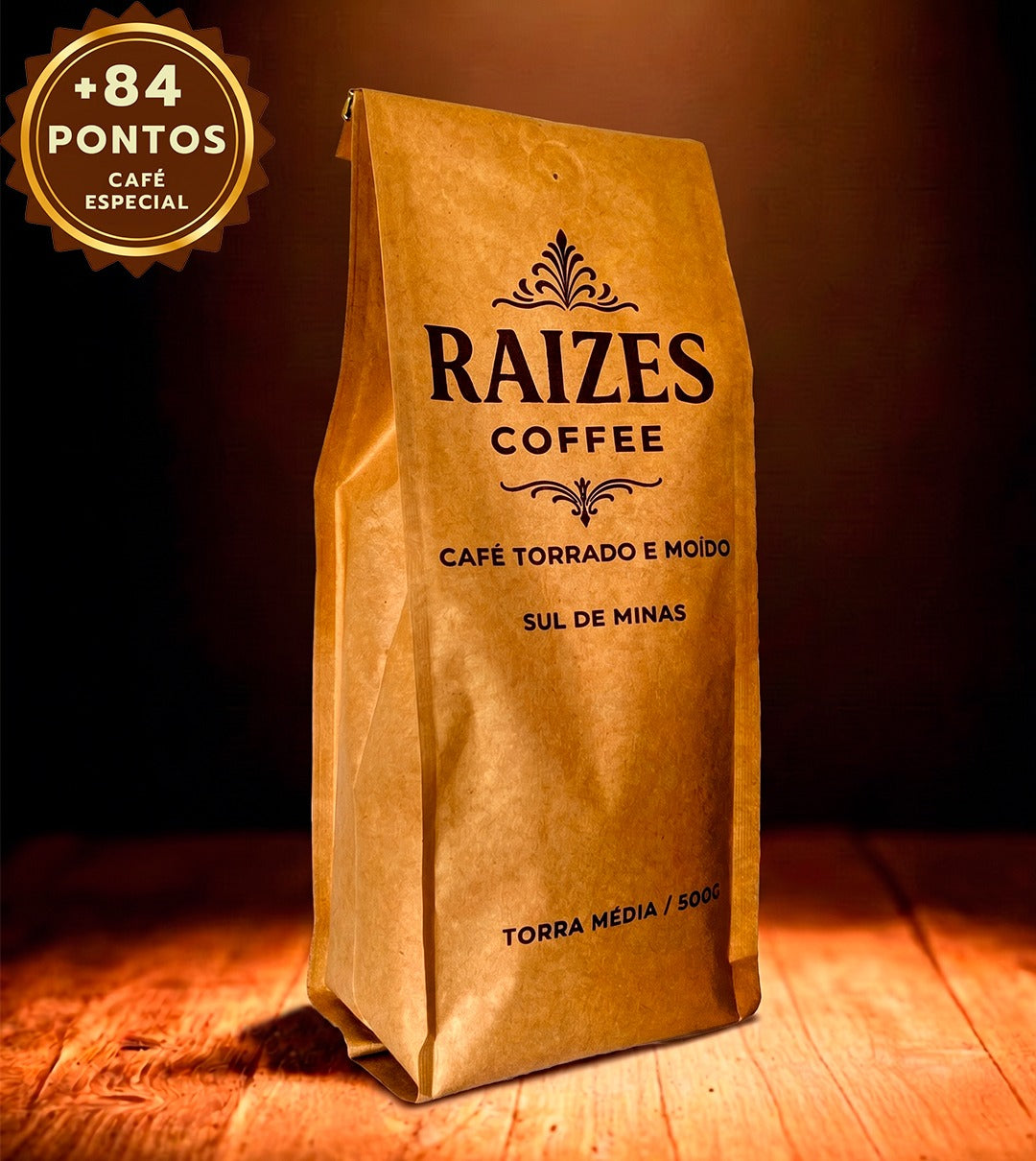 Café Especial +84 Pts Raizes 500g Moído