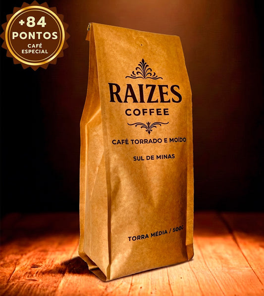 Café Especial +84 Pts Raizes 500g Moído