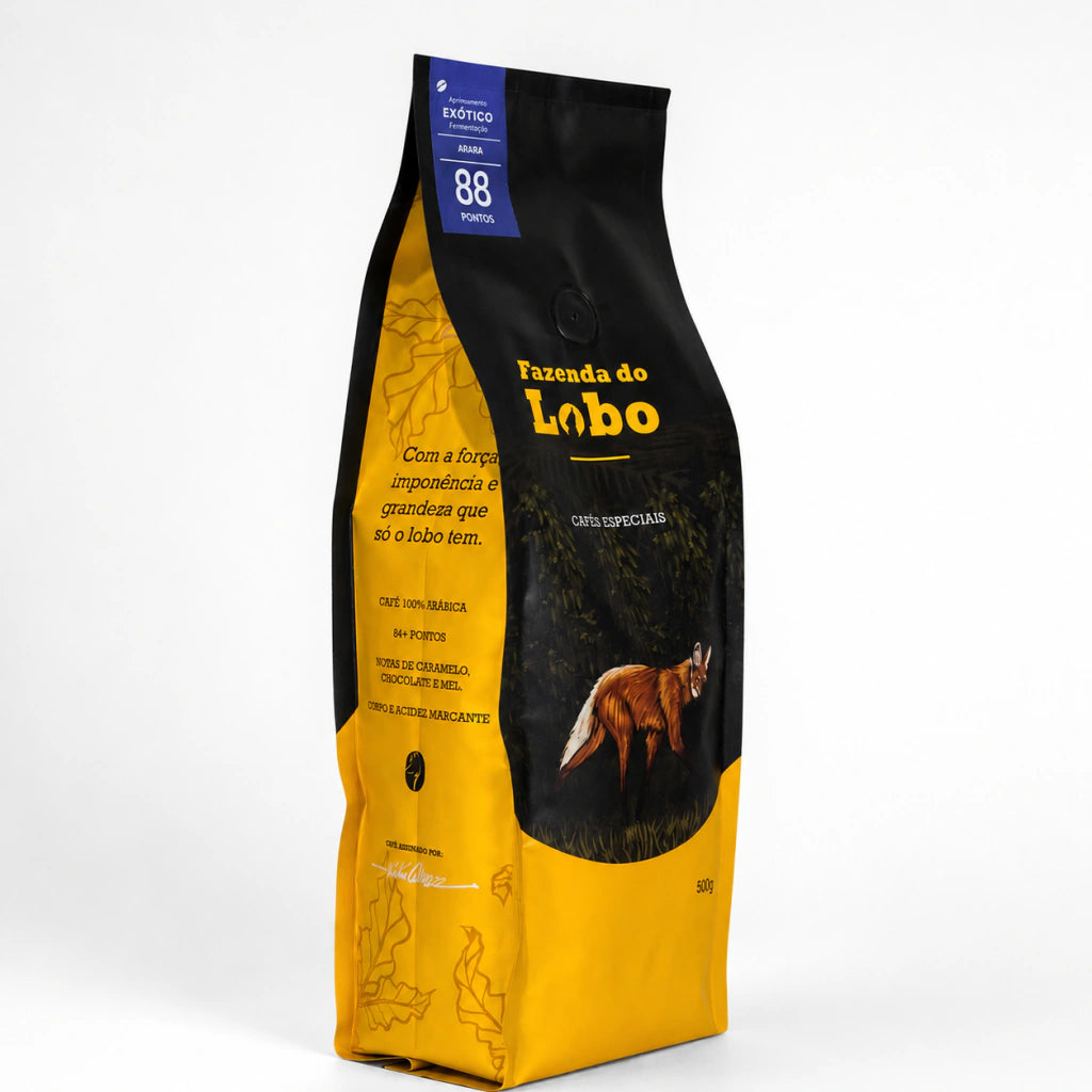 Café Especial Exótico +88 Pts Fazenda Do Lobo 500g Sul De Minas Gerais
