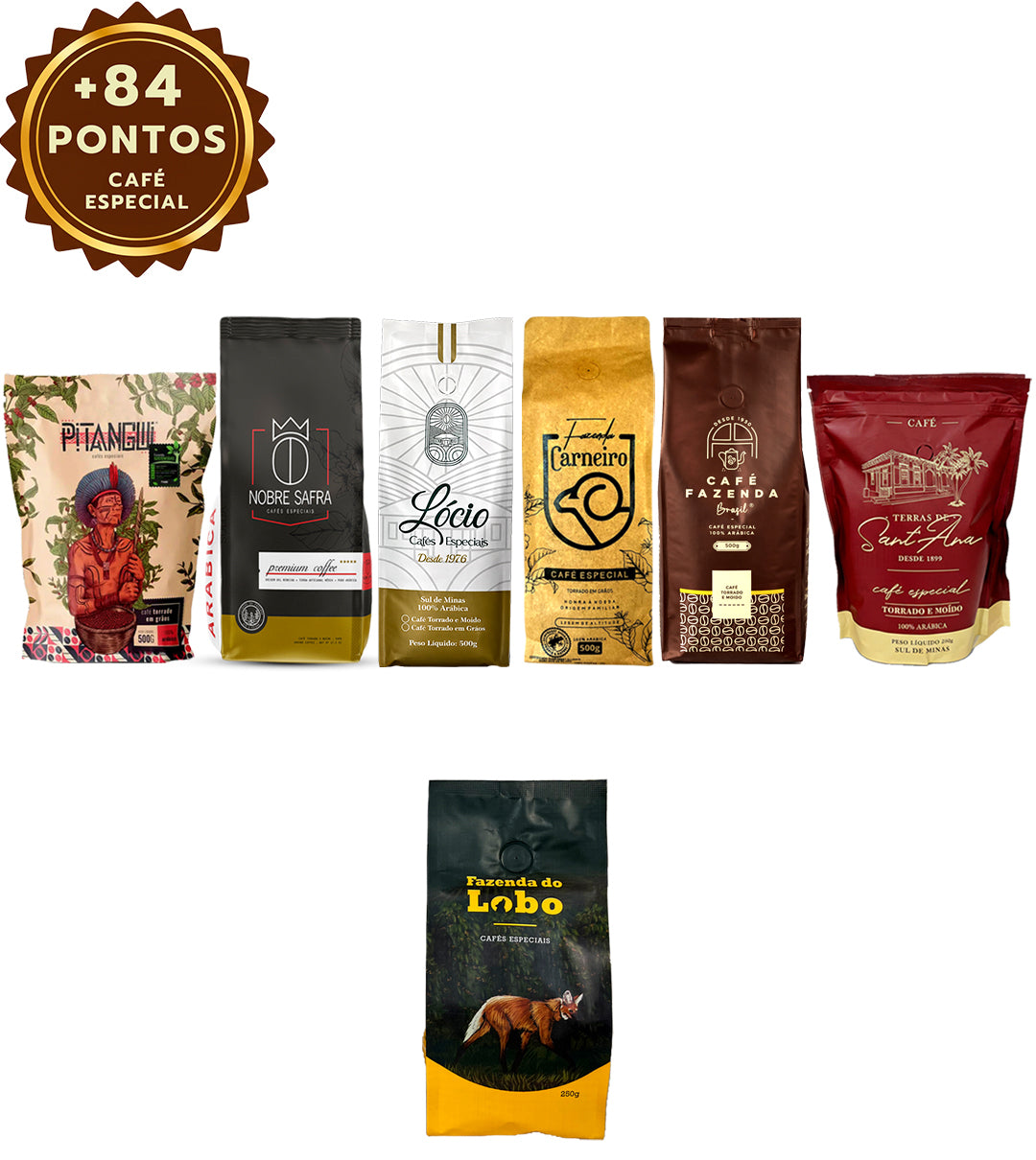Kit Promocional 3,25 kg Café Especial Sul de Minas 6x 500g 1x 250g