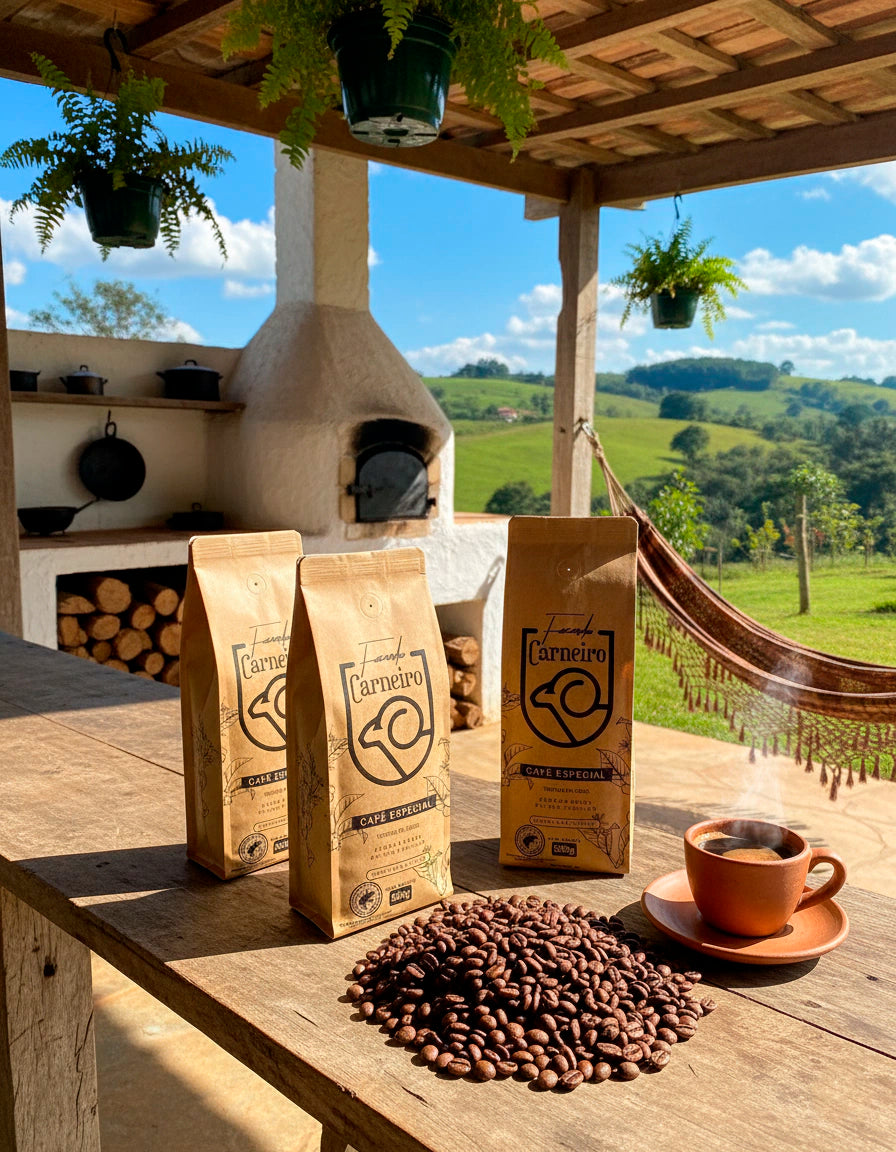 Café Especial +84 Pts Fazenda Carneiro 500g Sul de Minas