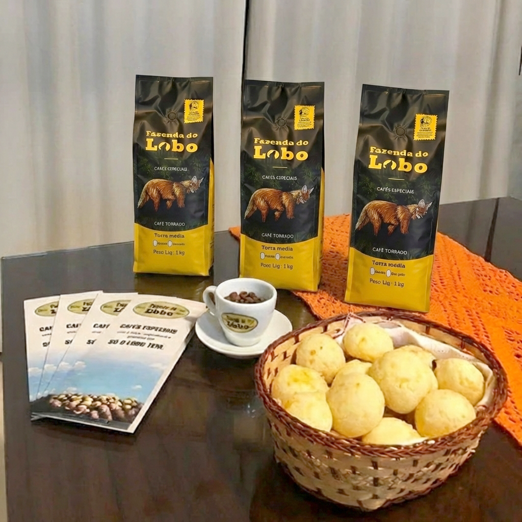 Kit 2kg Café Especial + 84 Pts Fazenda Do Lobo 2x 1kg
