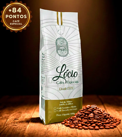 Café Especial +84 Pts Lócio 500g Sul de Minas