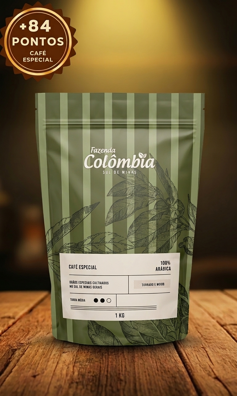 Café Especial +84 Pts Fazenda Colômbia 500g