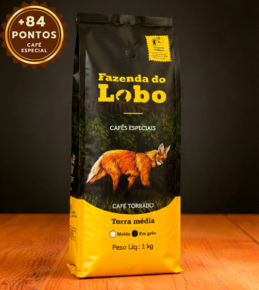 Café Especial +84 Pts Fazenda Do Lobo 1kg Sul de Minas