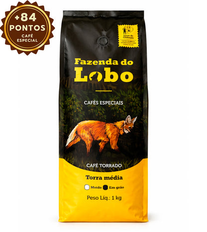 Café Especial +84 Pts Fazenda Do Lobo 1kg Sul de Minas
