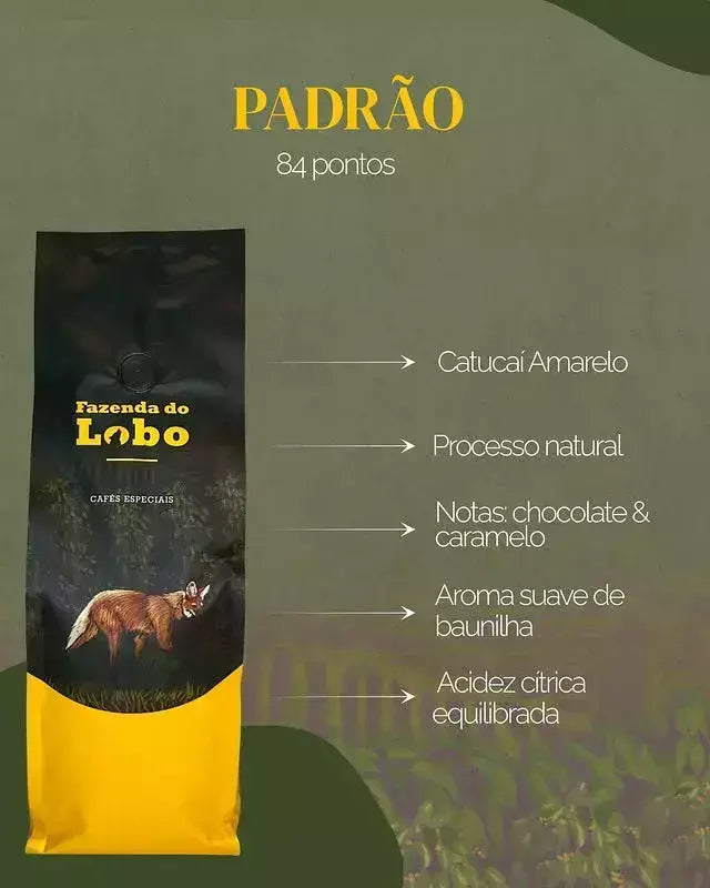 Café Especial +84 Pts Fazenda Do Lobo 500g Sul De Minas Gerais