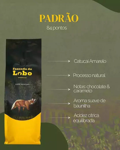 Café Especial +84 Pts Fazenda Do Lobo 500g Sul De Minas Gerais