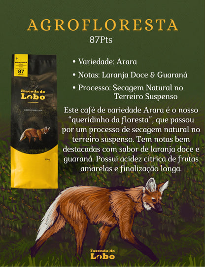 Café Especial +87 Pts Fazenda Do Lobo 500g Sul De Minas Gerais