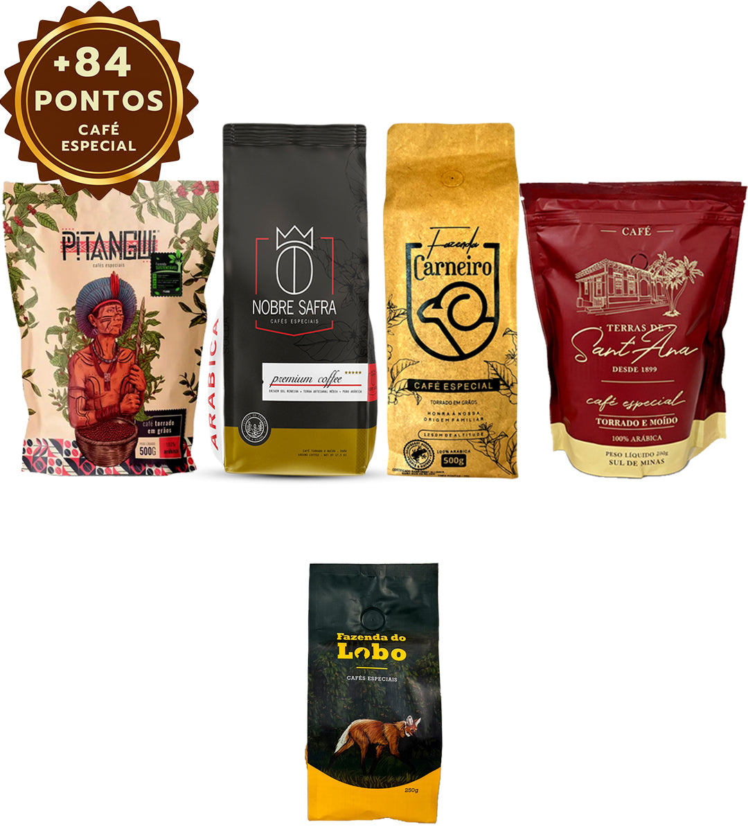 Kit Promocional 2,25 kg Café Especial Sul de Minas 4x 500g 1x 250g