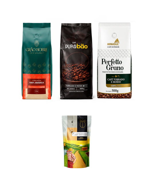 Kit Promocional Gourmet 1,75kg - 3x500g 1x250g - Moído
