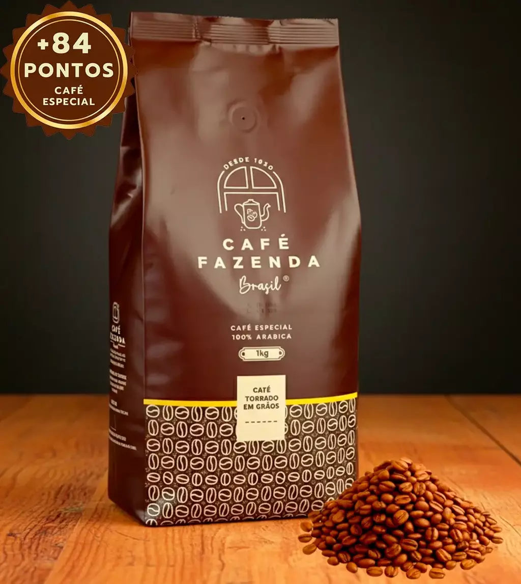 Café Especial 84 Pts Fazenda Brasil 1kg Em Grãos Sul De MG